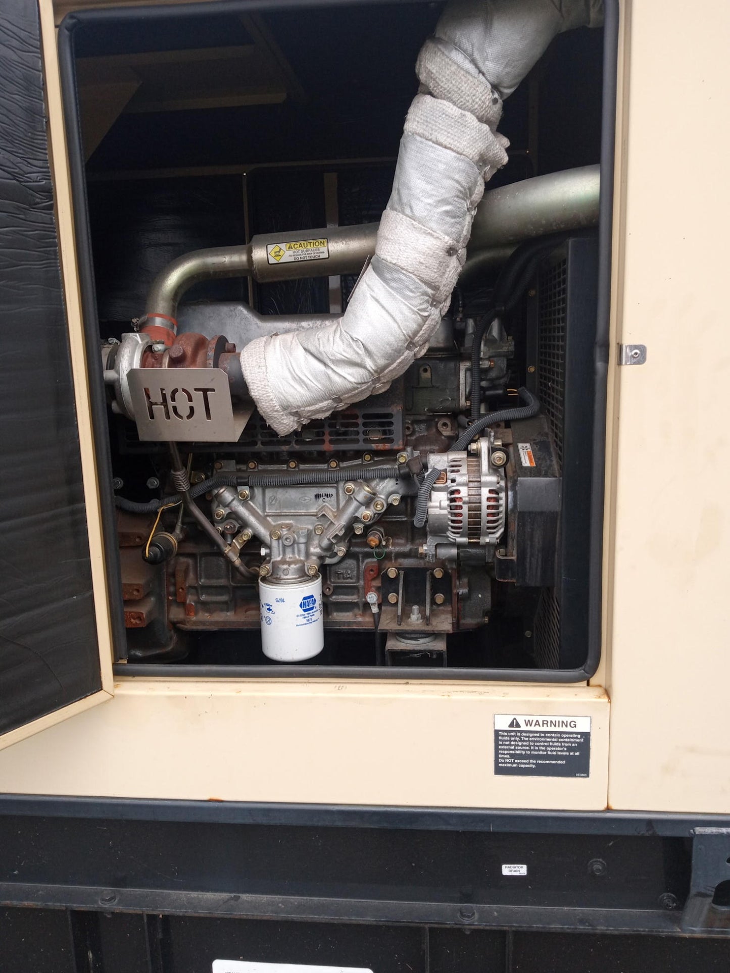 60KW Generac Mitsubishi SD060 Diesel Generator 1ph 120/240 '03 26.4Hrs. TESTED (SKU: 110688)