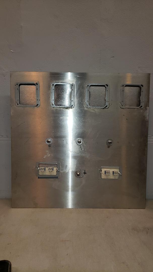 Lab Stainless Wall Panel Manifold Nitrogen Air Telephone(S6LLST9447)