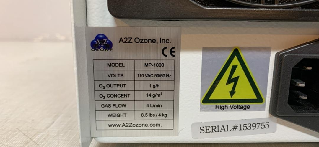 Multi Purpose Ozone Generator MP-1000 Tested and Working(S6LLST6435)