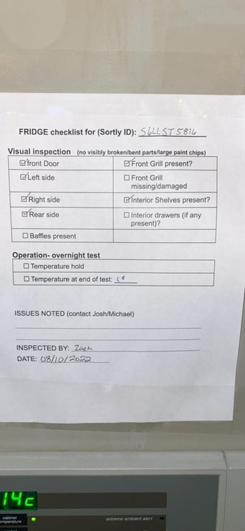 Revco Commercial StandingFreezer U2016GA14 Tested @ -15 (SKU: 1940AA)(1940AA)