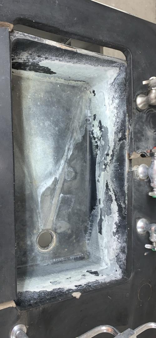 71" St Charles Black Epoxy Sink Bundle(S6LLST7142)