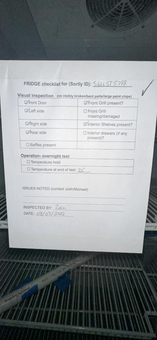 VWR Double Door Lab Refrigerator GDM-47 Tested & Working(S6LLST5798)
