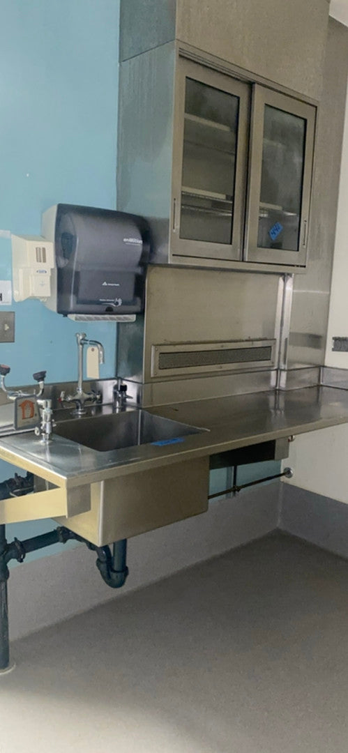 76"x30"x21" Stainless Steel Wall Mount Lab Sink(S6LLST2362)