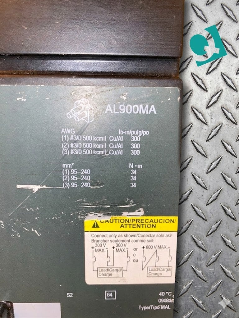 Square D, MHL3660033DC, 600A(S6LLST1342)