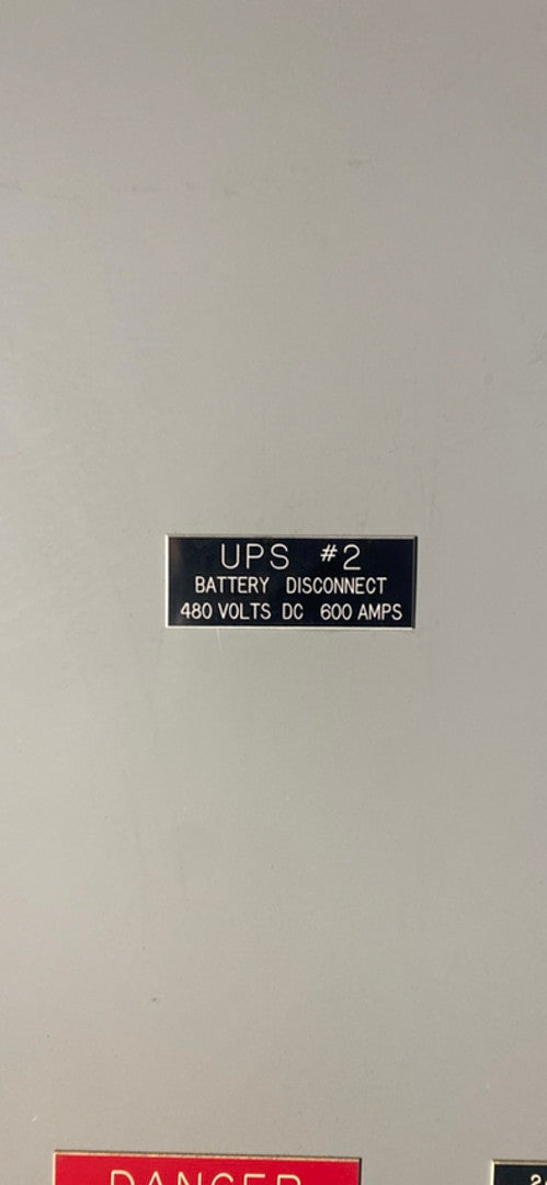 600a CutlerHammer Battery Disconnect (S6LLST3271)