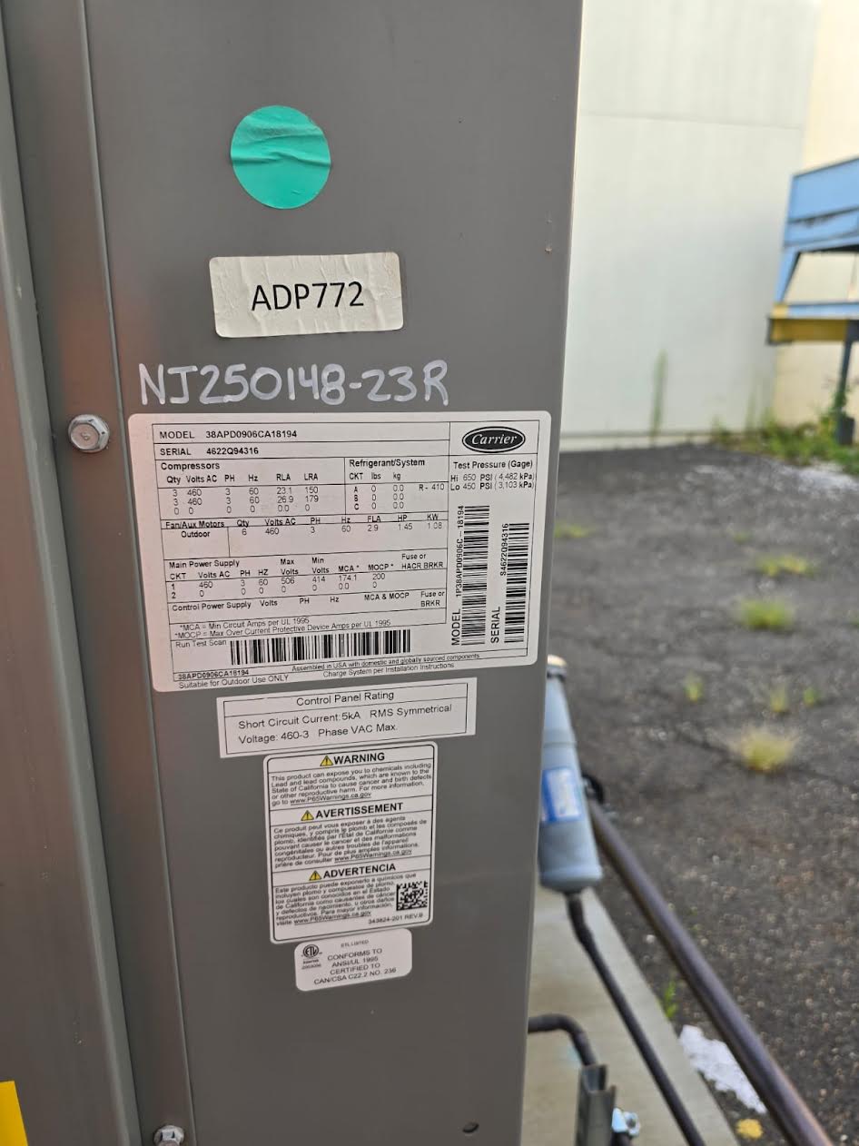 Carrier Gemini 38APD0906 460V Commercial Air-Cooled Condensing Unit