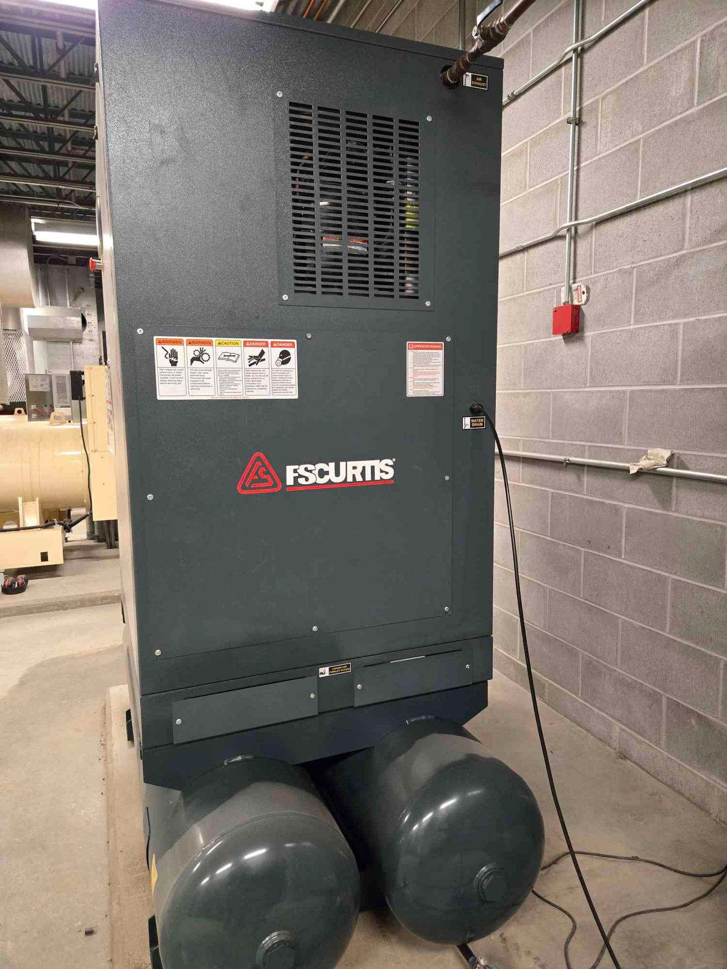 SS Curtis NXB18 25HP Horsepower Motor Compressor (108523)