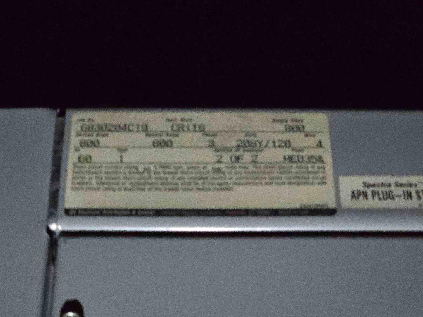 800A Spectra Switchboard 208Y/120V 3Ph W/ (16) 250 Amp Breakers & (2) 800 Anp