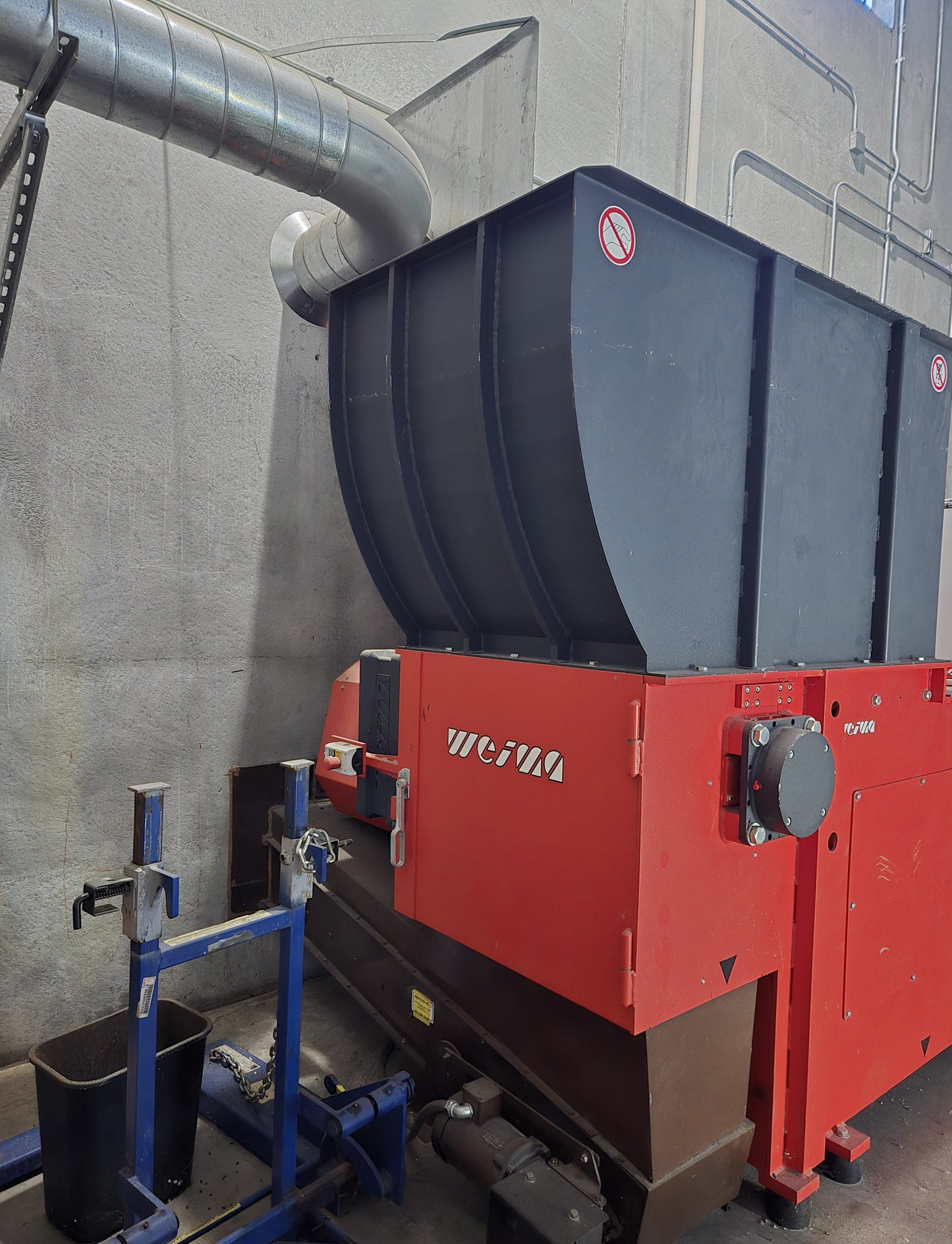 WEIMA WLK 800 Industrial Shredder & Hopper
