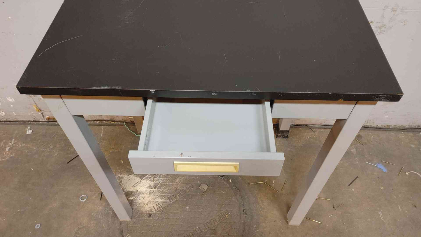 3' Hamilton Recessed Drawer Black Epoxy Lab Desk(104664)