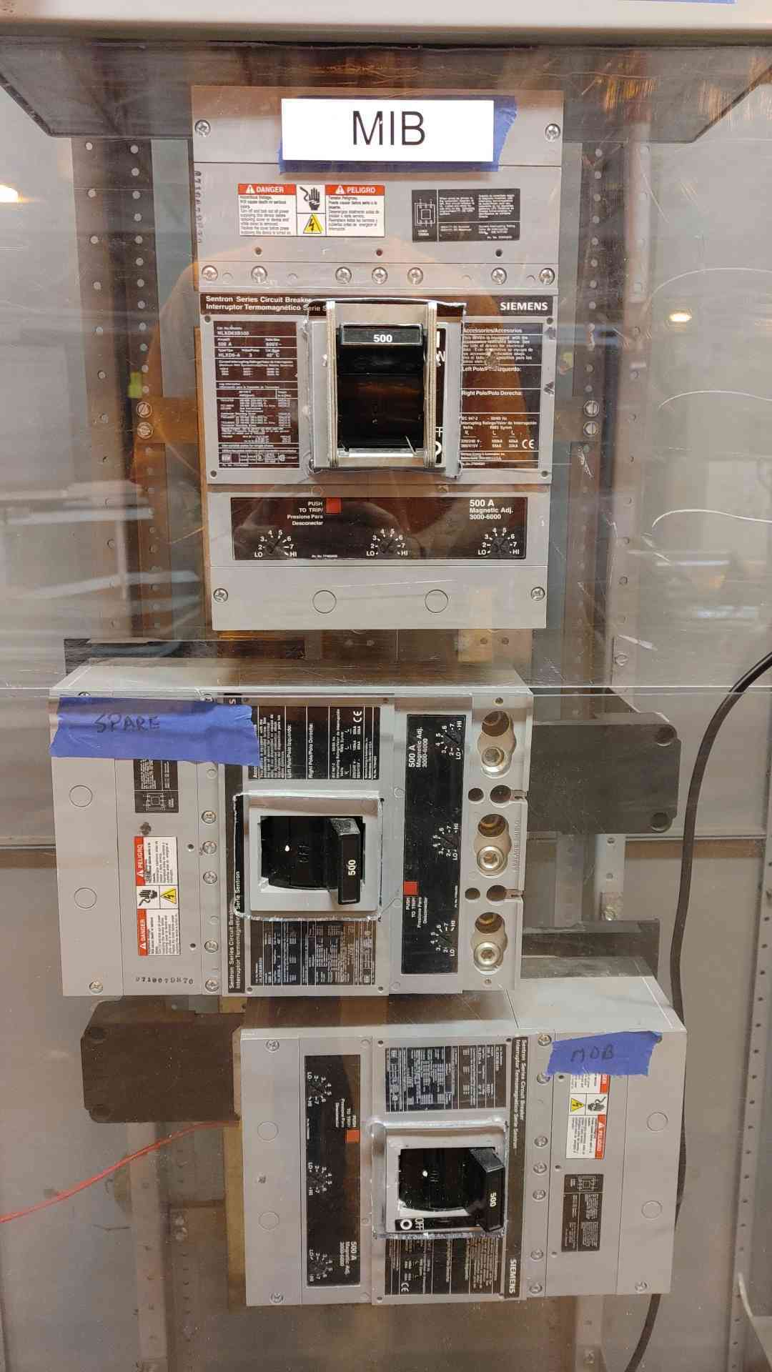 Siemens Sentron 3 Breaker MBP Maintenance Bypass Cabinet 500A HLXD63B500(104825)