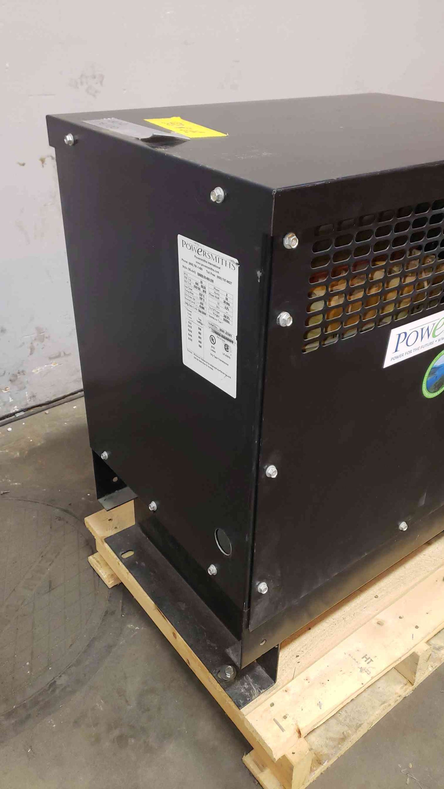 PowerSmiths 30KVA 480v x 208Y/120 3PH Dry Transformer ESAVER-30-480-208 (SKU: 106913)