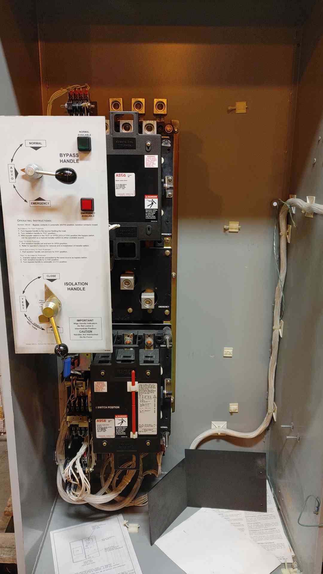 ASCO ATS Bypass Switch 150A 480/277V Z-5426 ATS 962 Series