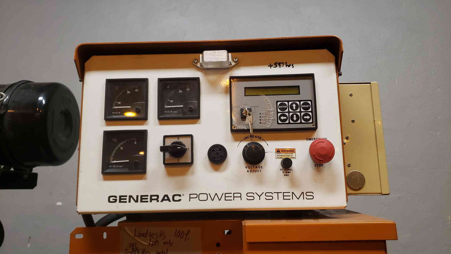 60KW GENERAC John Deere 5030 1PH Diesel 669 Hrs TESTED (SKU: 107123)