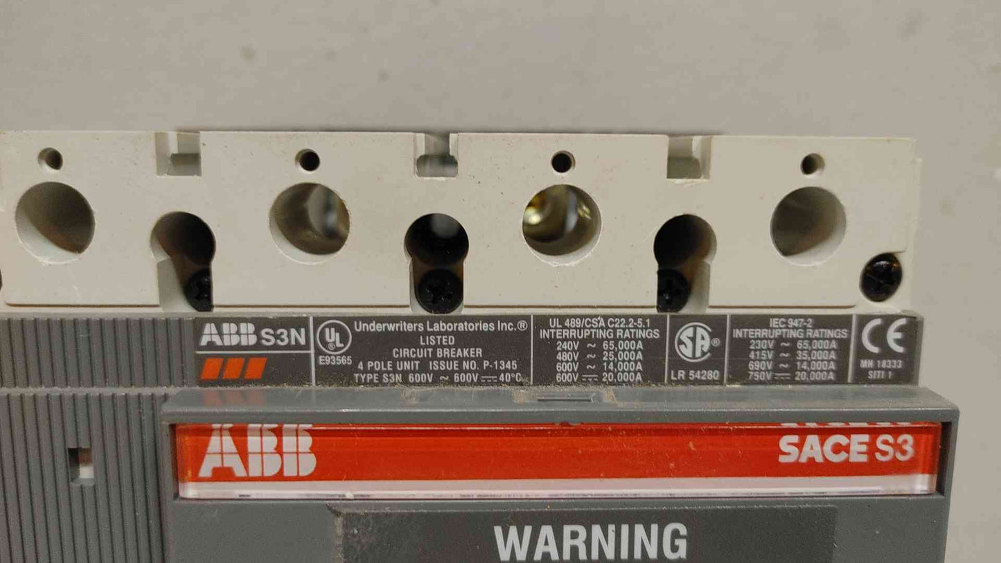 ABB 150A 4 Pole Circuit Breaker 0M-2503