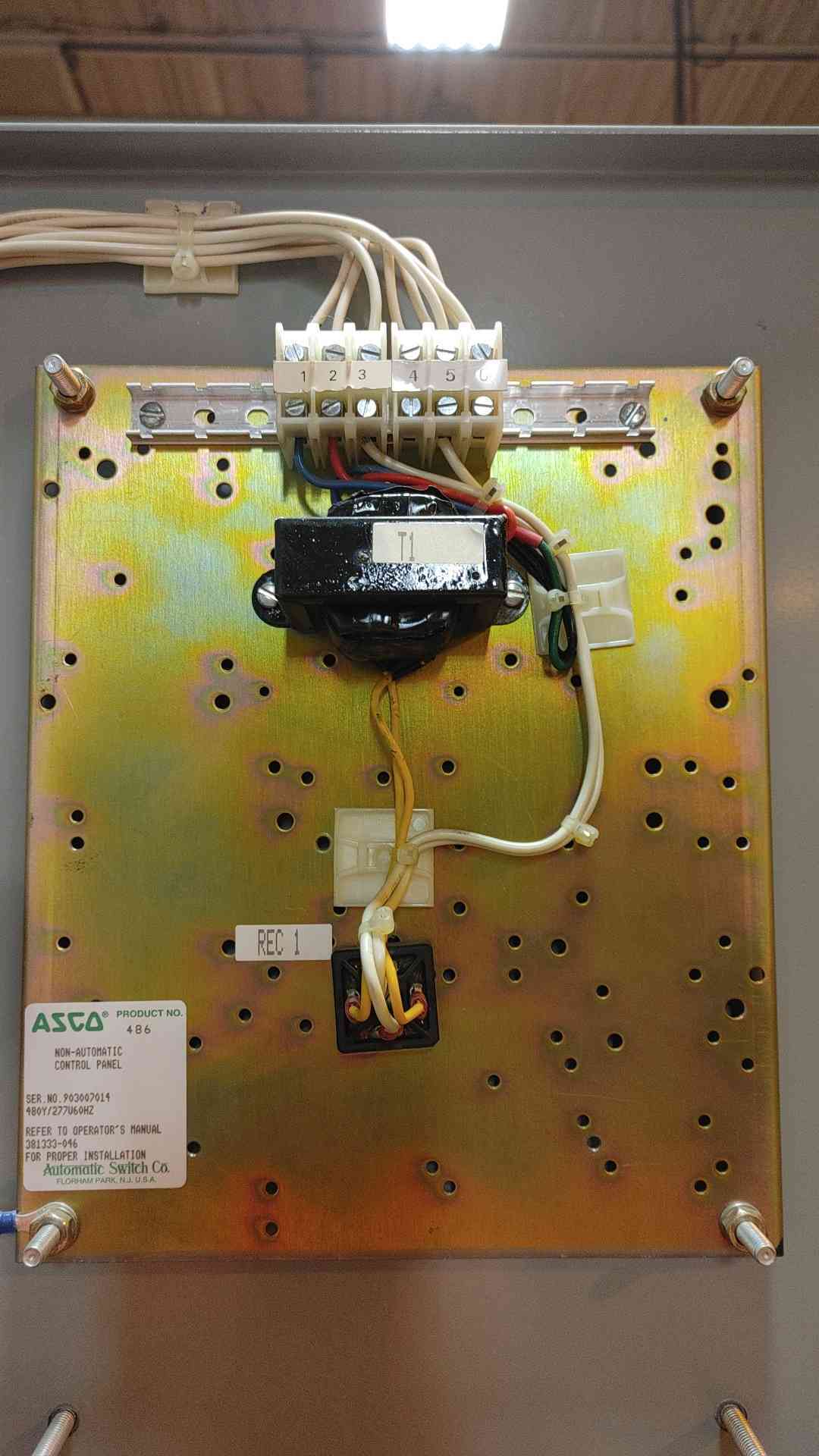 ASCO Non-Automatic Transfer Switch 1000A 480Y/277V G48631000XC