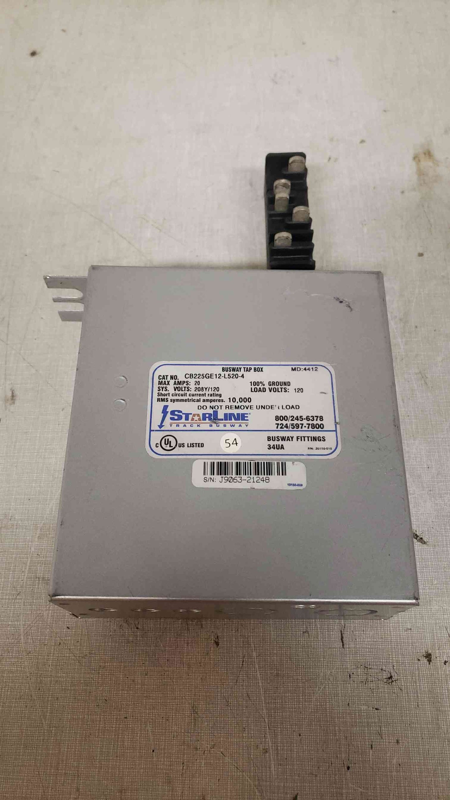 *Pickup Only* Starline 20A 208Y/120 CB225GE12-L520-4 (SKU: 108170)