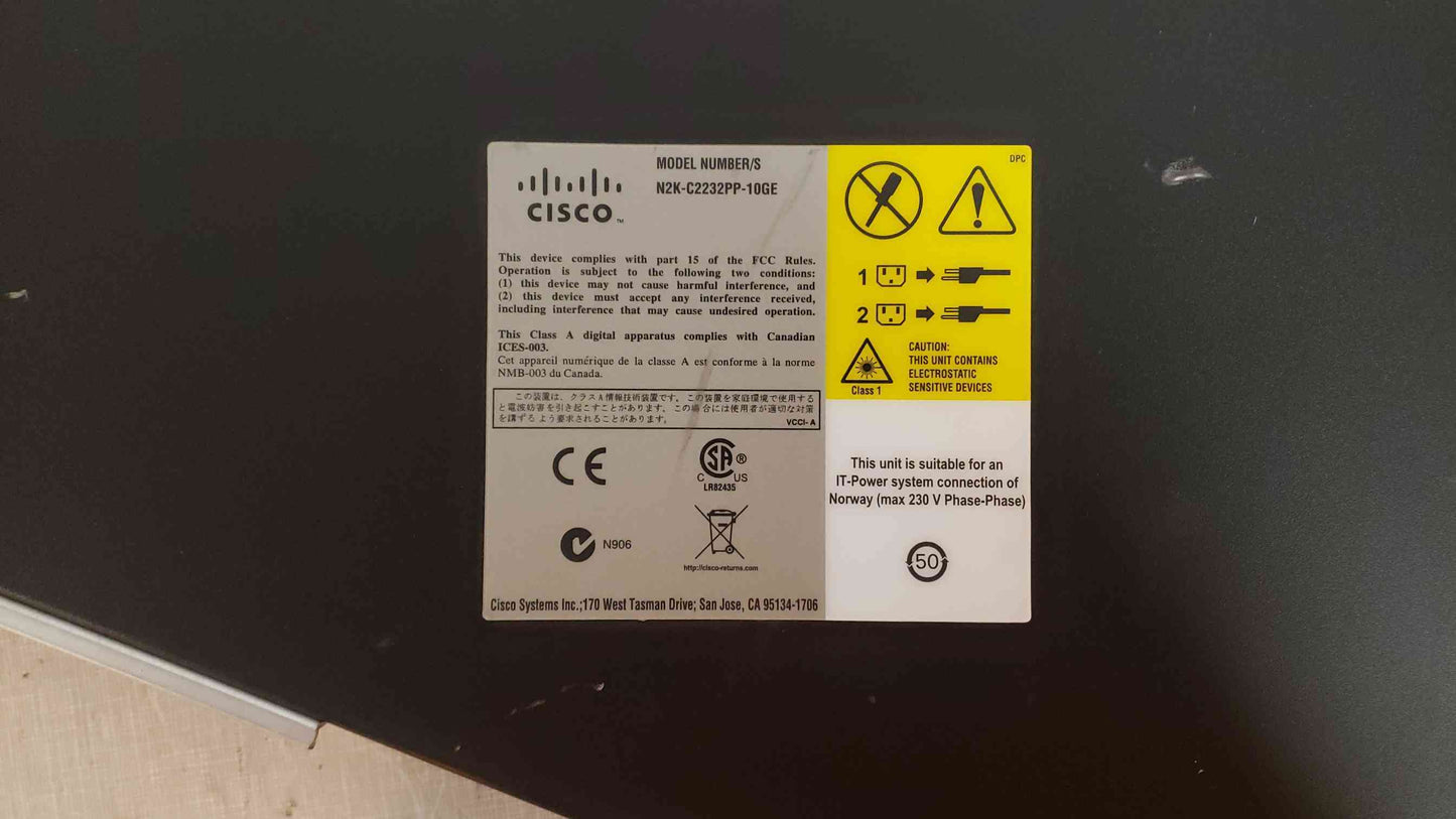 *Pickup Only* Cisco Network HSM Gemalto N2K-C2232PP-10GE (SKU: 108152)