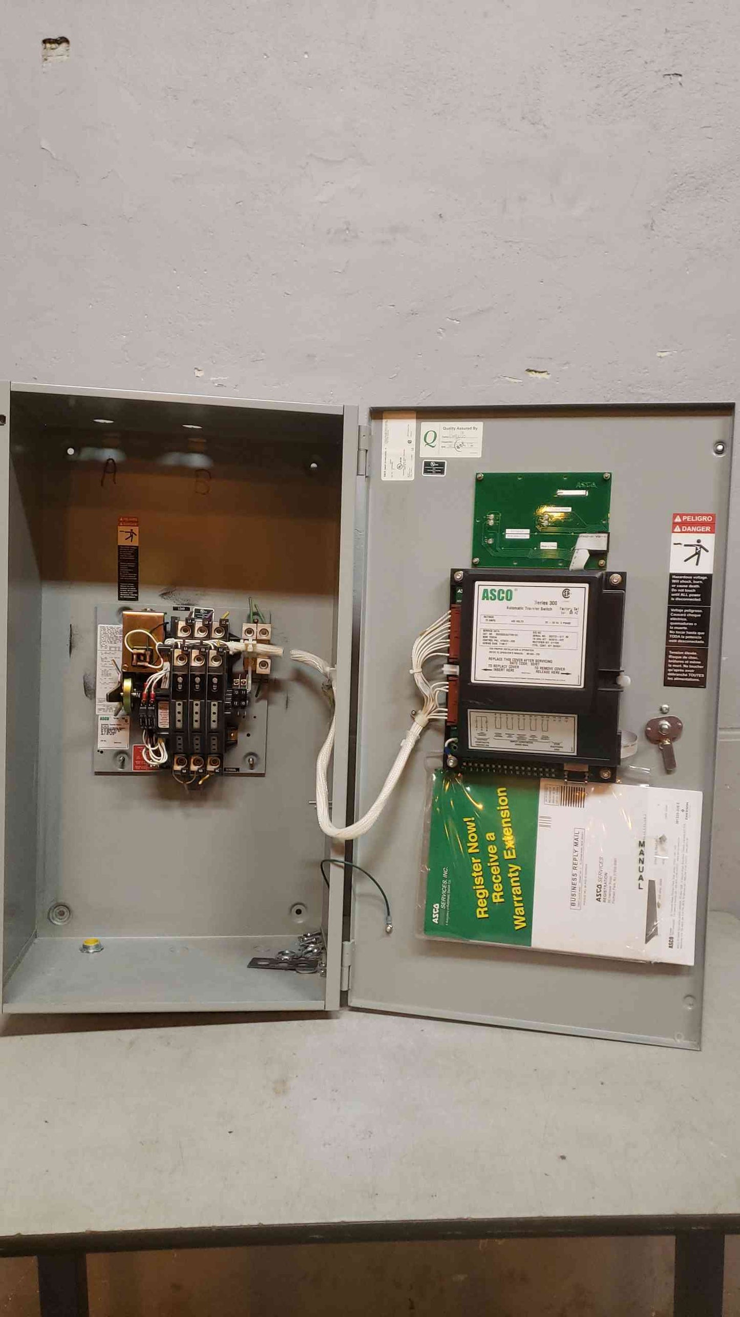ASCO 70A 480V 3PH ATS D00300030070N10C Emerson Series 300 (SKU: 108228)