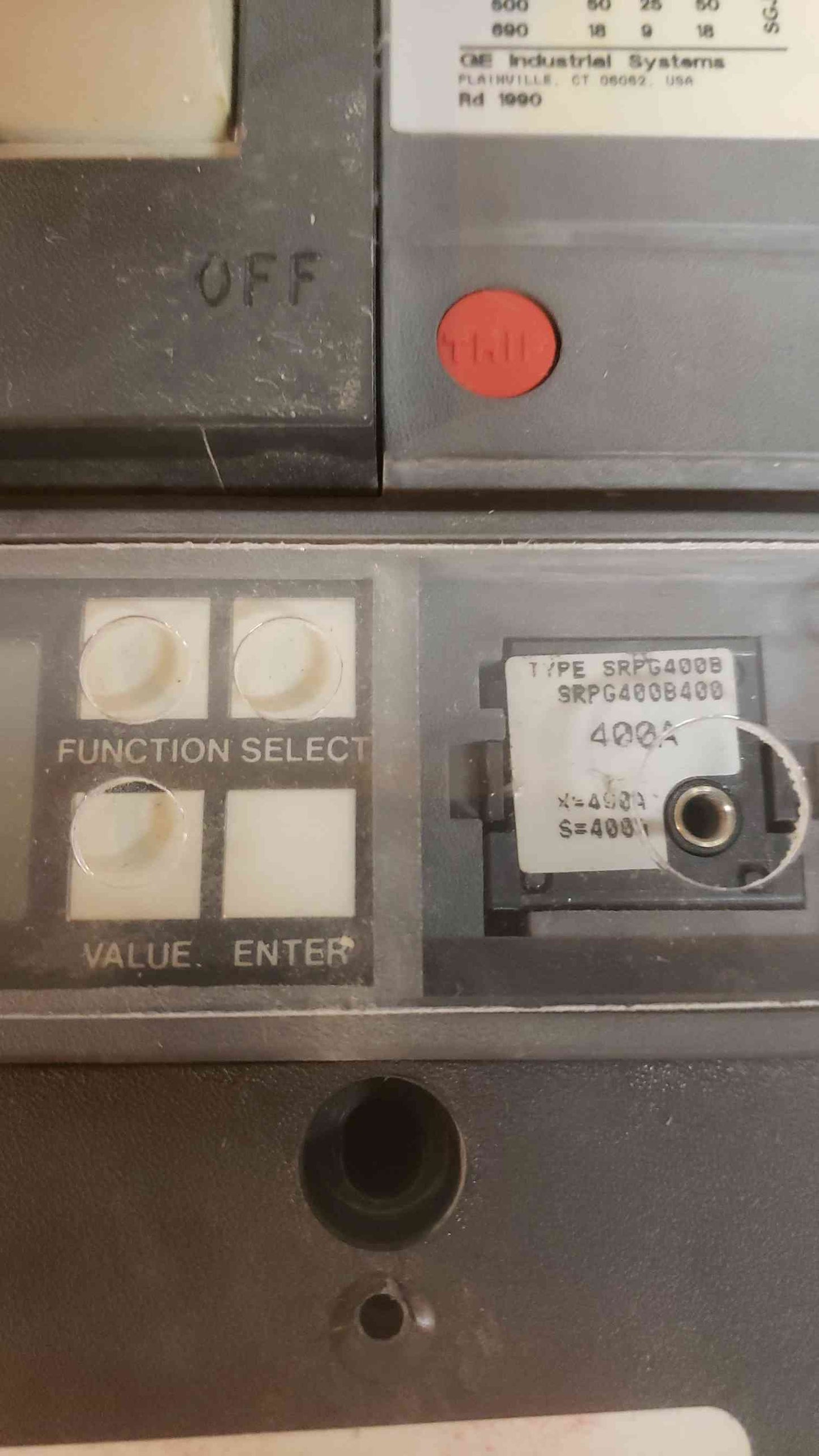 General Electric Spectra Series 400A 600VAC 3 Pole Breaker SGPP36BD0400 (SKU: 108401)