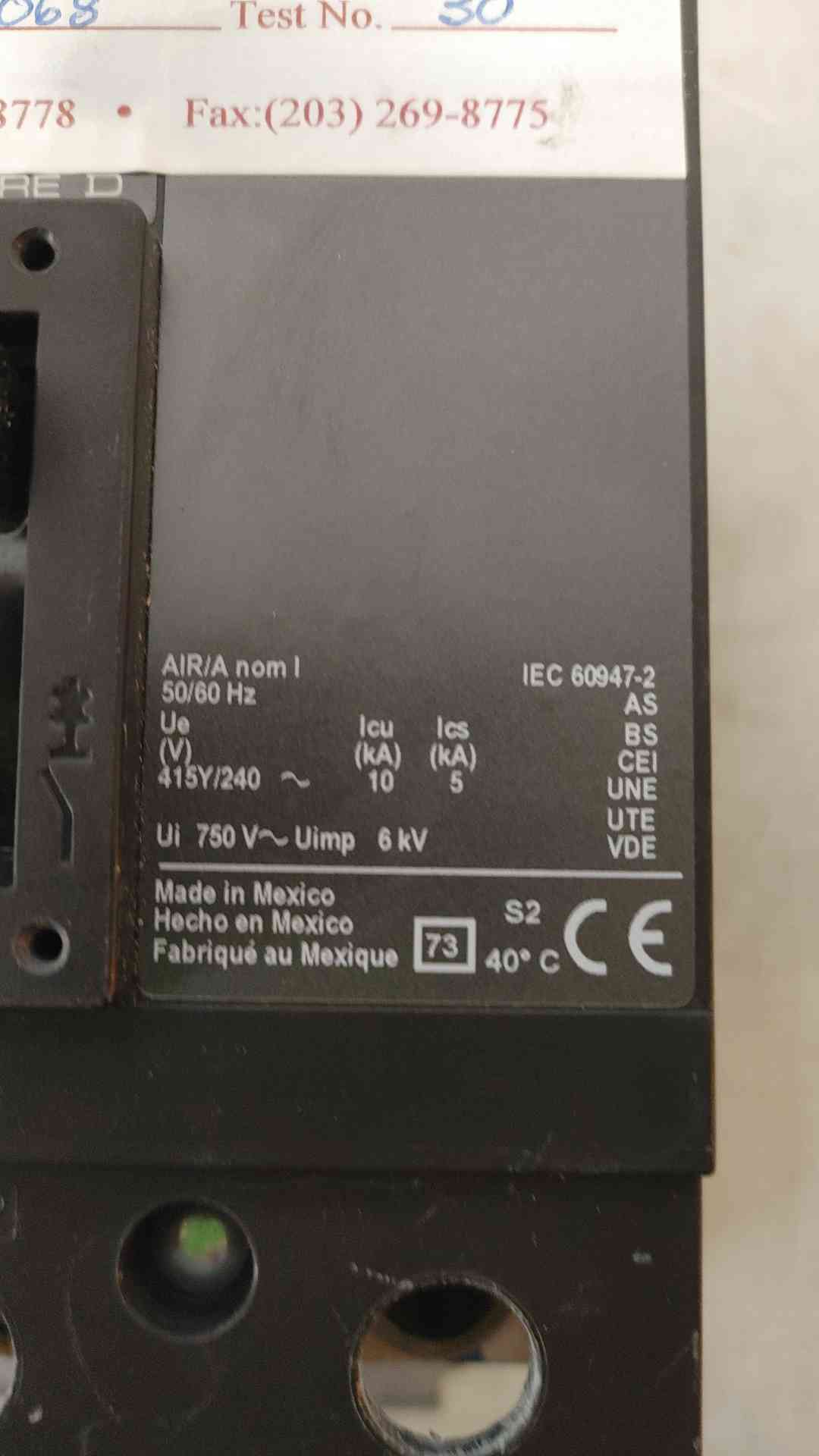 Square D Circuit Breaker QDA32225 225 Amp 3 Pole I-Line (108594)
