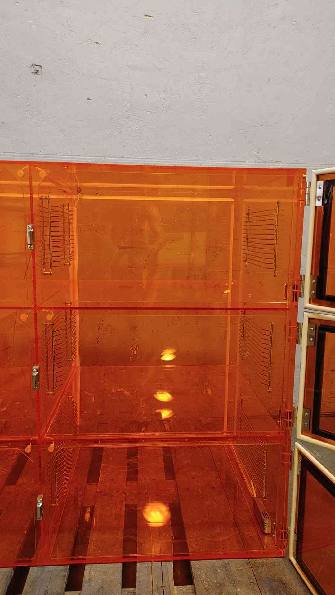 TerraUniversal 6 Door Desiccator Amber Acrylic Cabinet (108620)