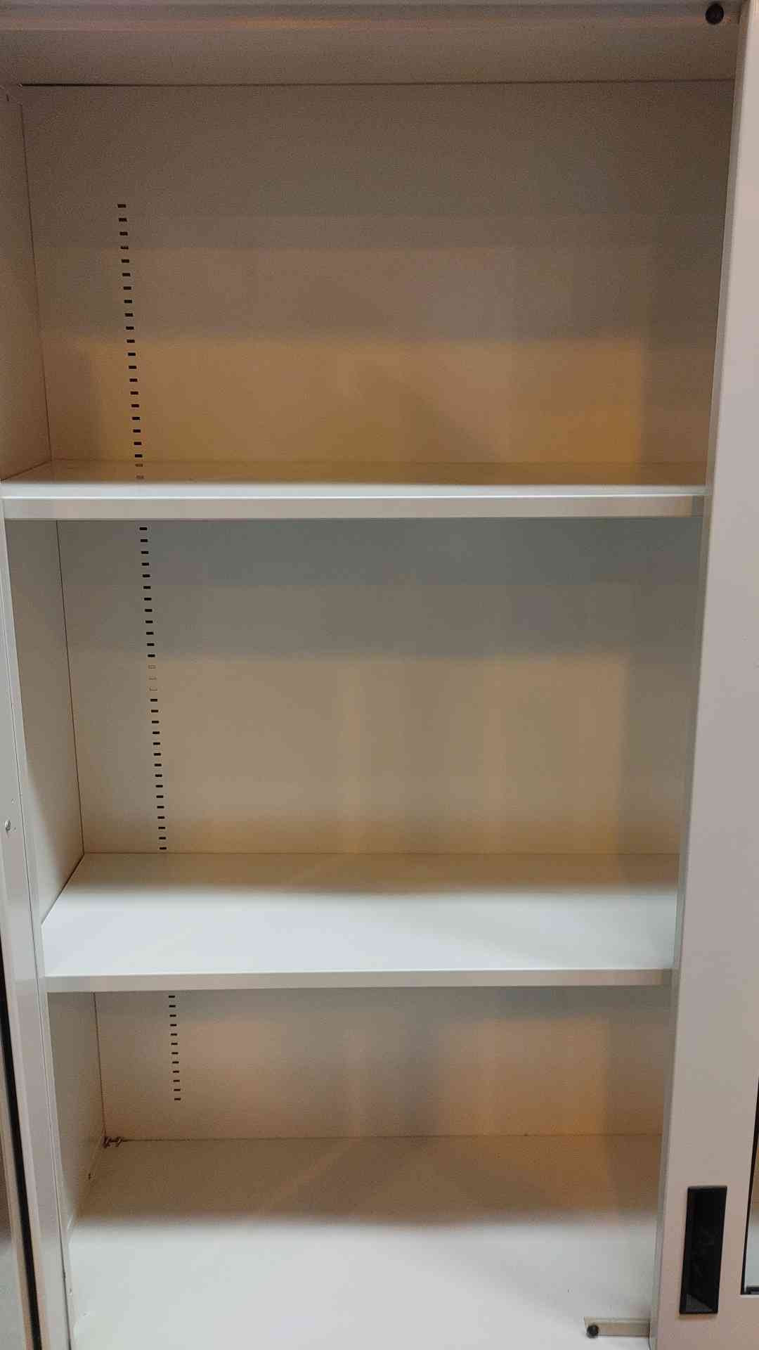 4' Tall Recessed Dual Glass Door Overhead Casework (108699)