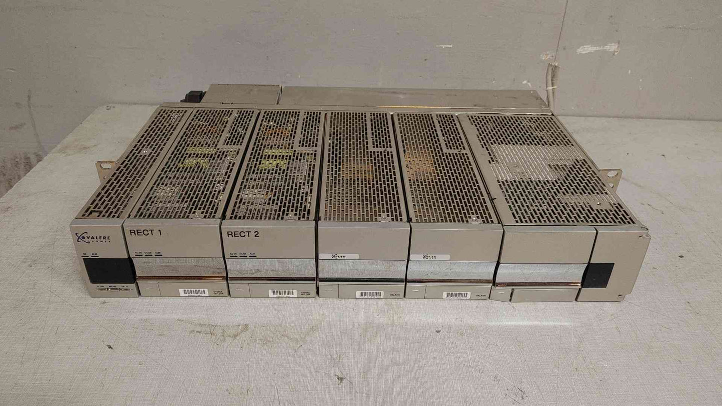 Valere Rectifier Shelf 240V 45A CC9D-ANN-VC w/ 2 V1000A Rectifier Modules(108906)