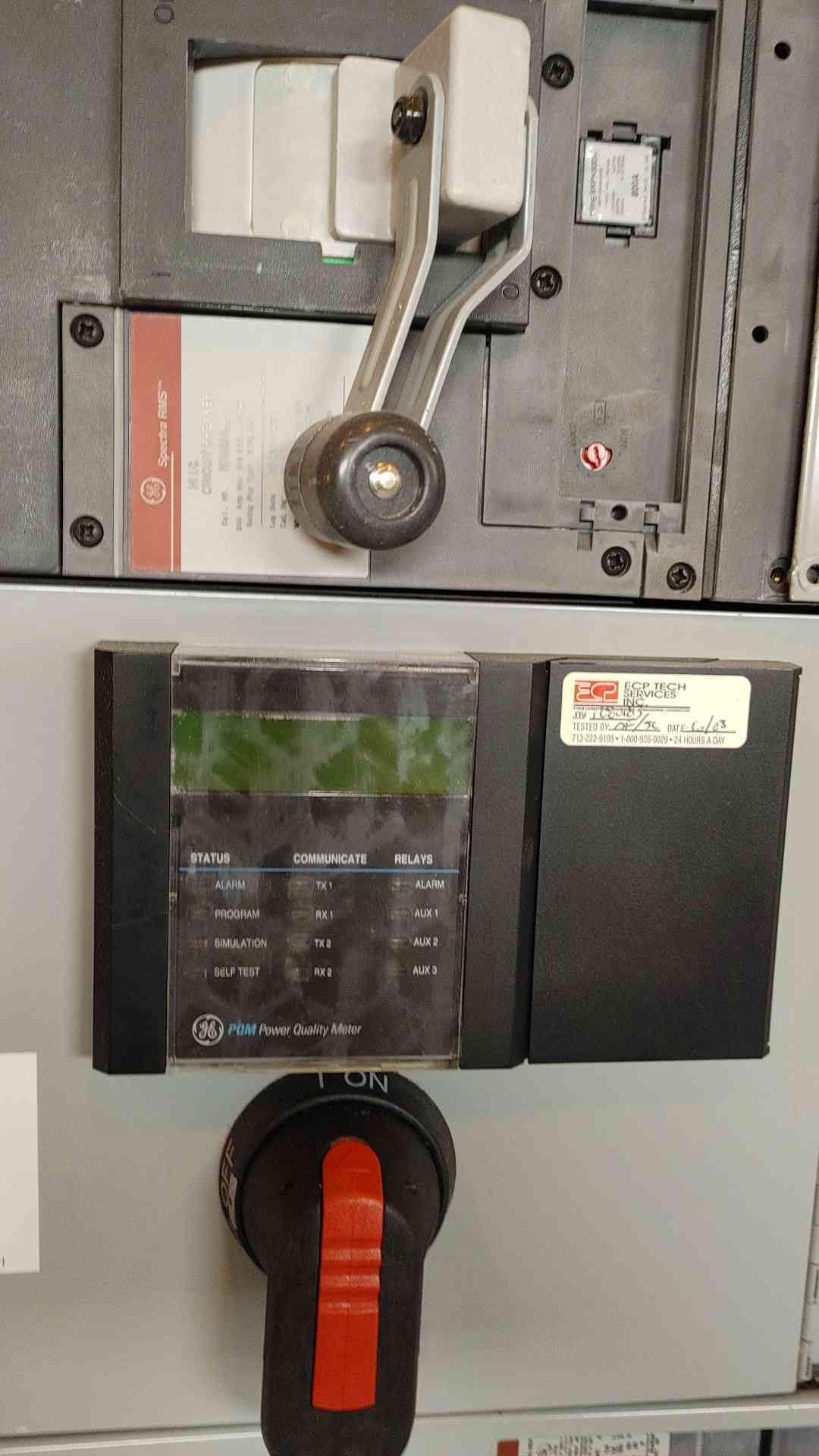 GE Spectra Series 800 Amp 480V 3 Ph 1 Main, Meter, & 2 Breaker Distribution (108937)
