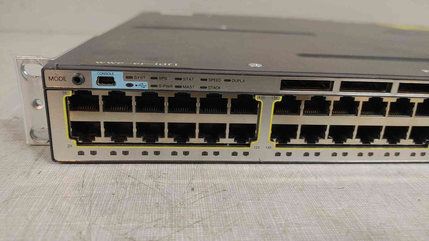 *Pickup Only* Cisco Catalyst 3750-X Series WS-C3750X-48P-S 48-Port Gigabit Switch
