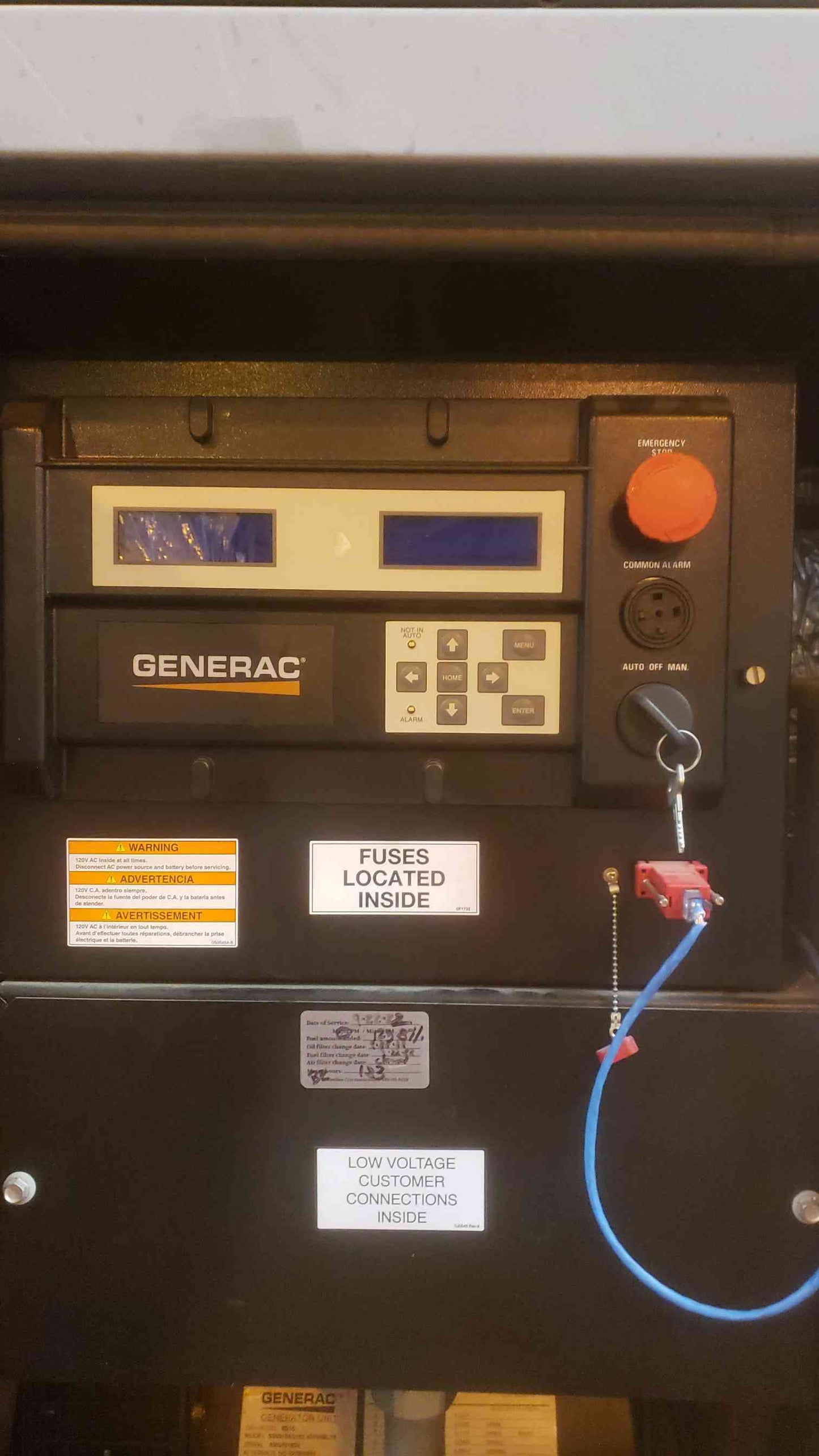 15KW GENERAC SD15 120/240V 1PH 62A Diesel 258 Hrs. TESTED (SKU: 109658)