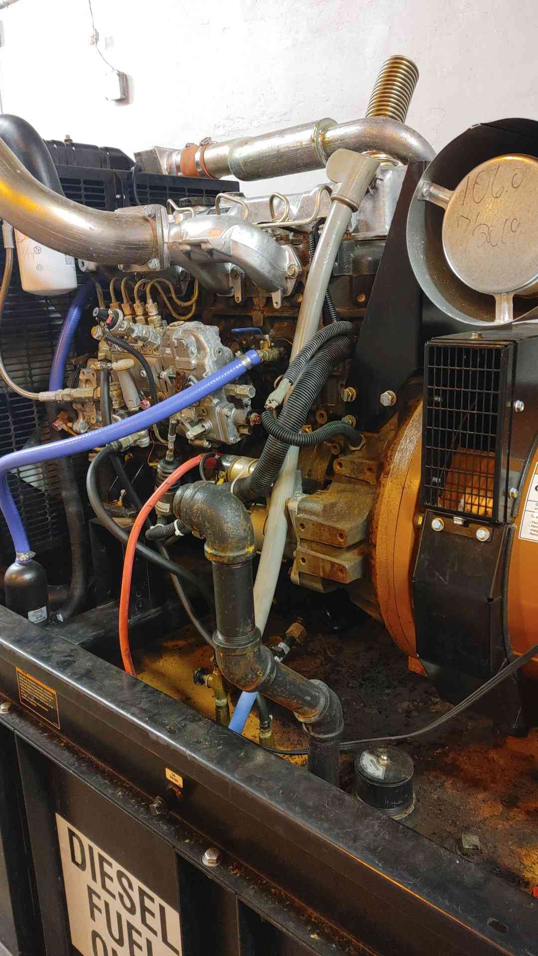 60KW Generac Mitsubishi Engine 4D34 1PH Diesel Generator 306Hrs '05 (109804)