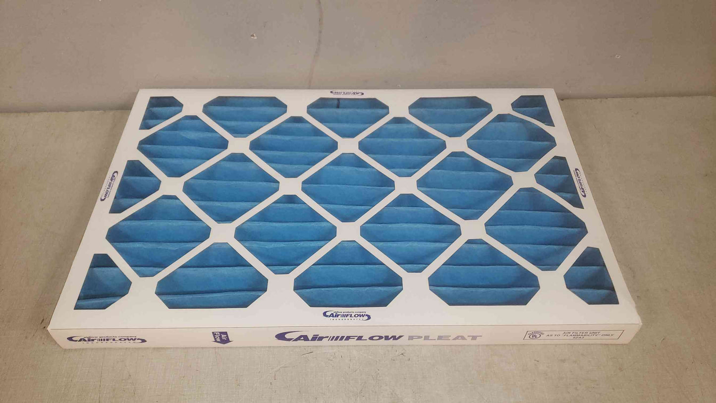 New Box of 12 Airflow Products 16x25x2 Merv 10 Airflow Pleat Filter AFP2000-16252 (SKU: 109846)