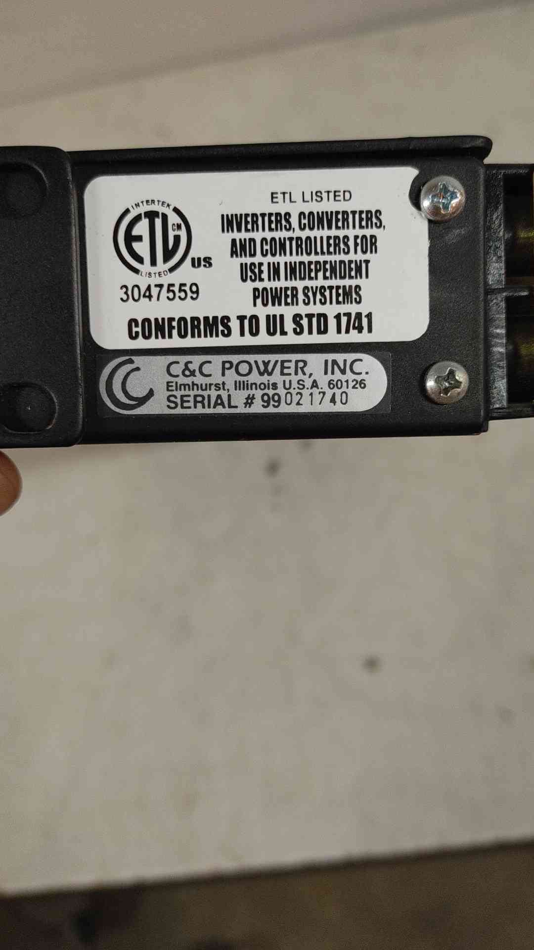 C&C Power Remote Power Panel 90206-421P (SKU: 110015)