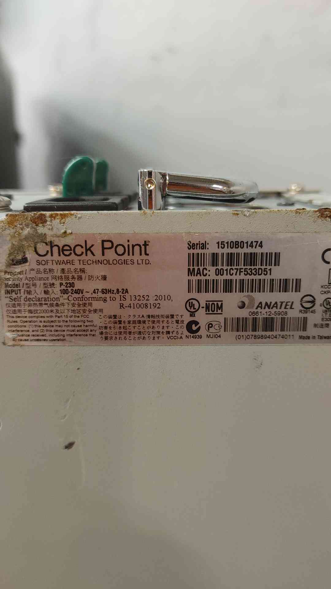 Check Point P-230 Network Firewall Security Appliance(SKU: 110135)