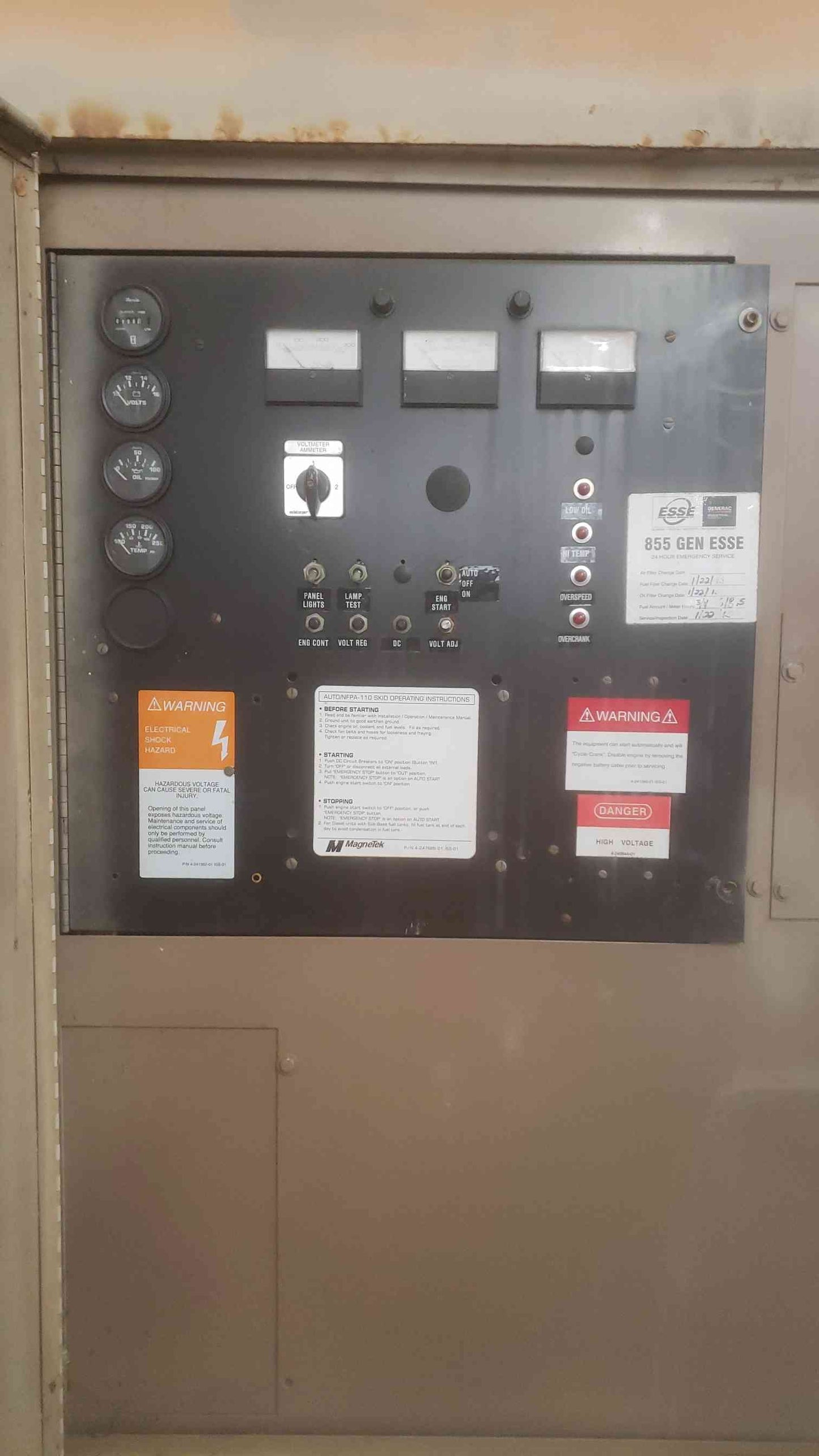 30KW MagneTek Perkins 1&3PH 125A Diesel Generator RD370 798.9Hrs TESTED (SKU: 110937)