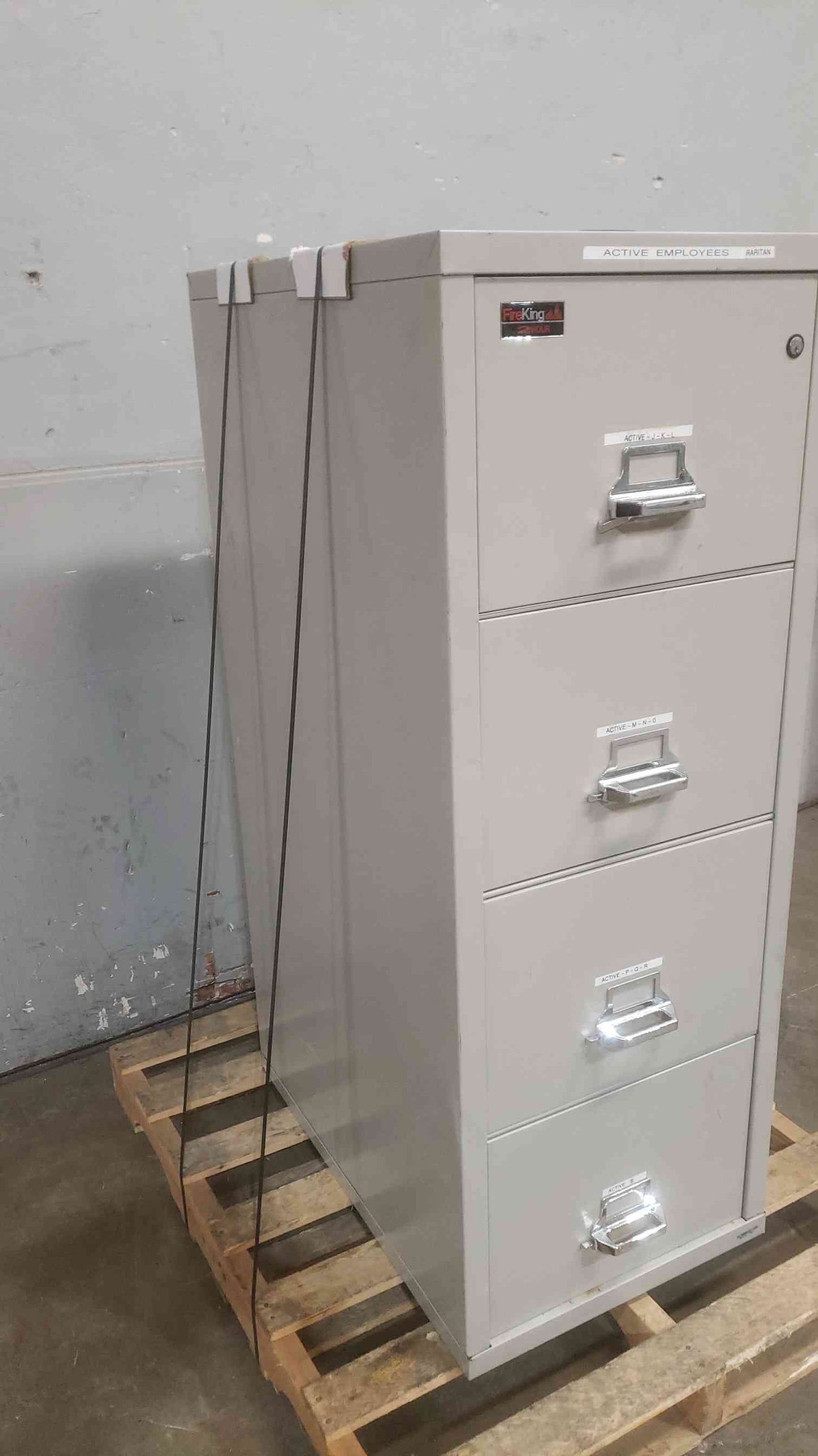 57" FireKing 4 Tier Fire Proof Filing Cabinet(SKU: 110971)