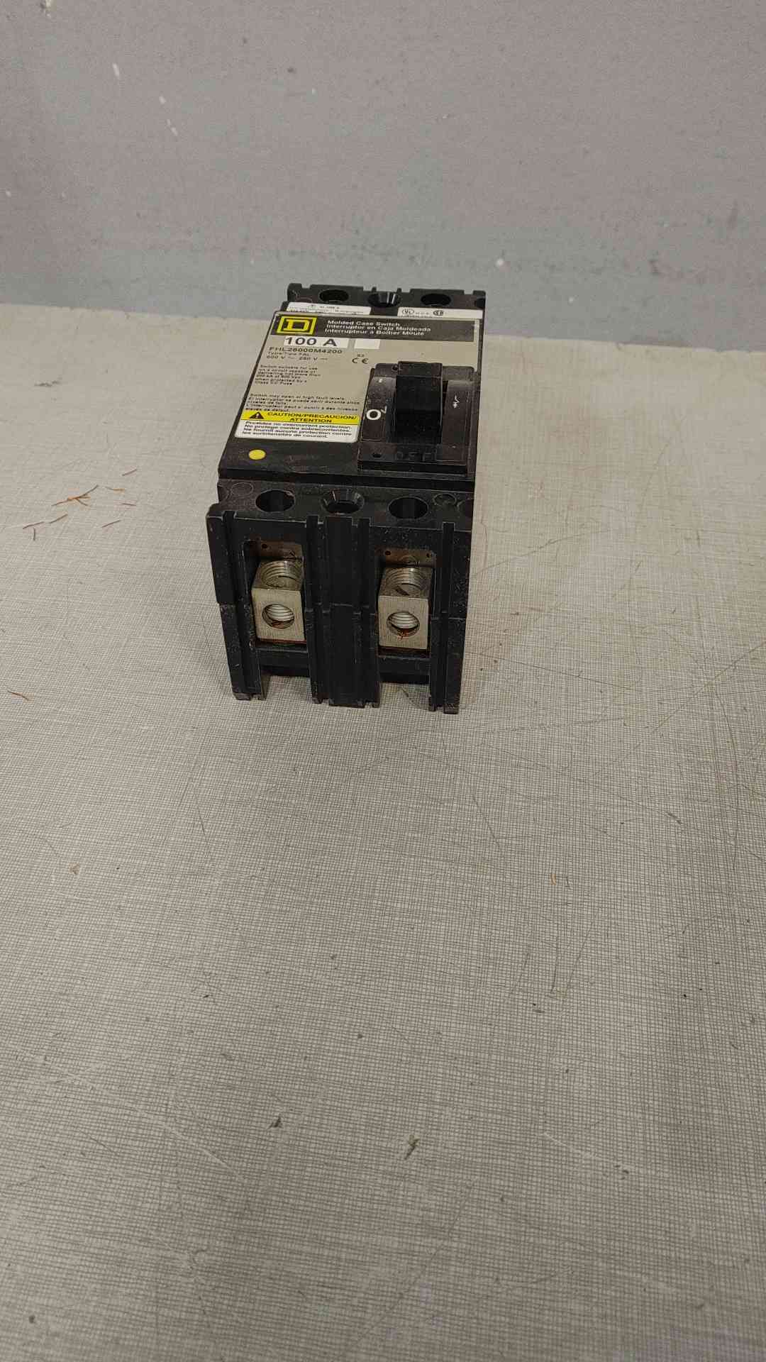 SQUARE D 100A 600V Molded Case Switch FHL26000M4200 (SKU: 111556)