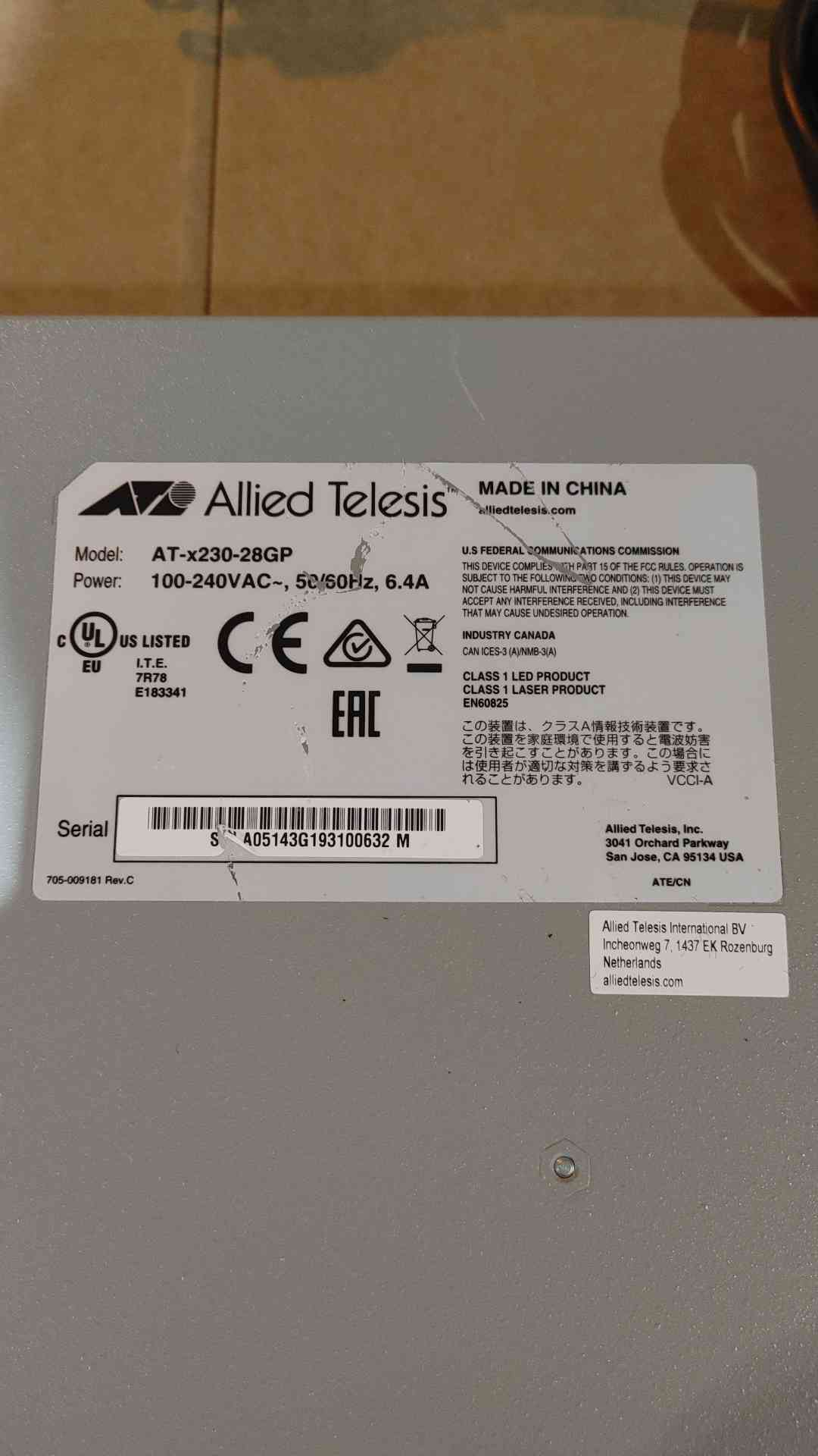 Allied Telesis AT-x230-28GP Ethernet Switch(SKU: 111785)