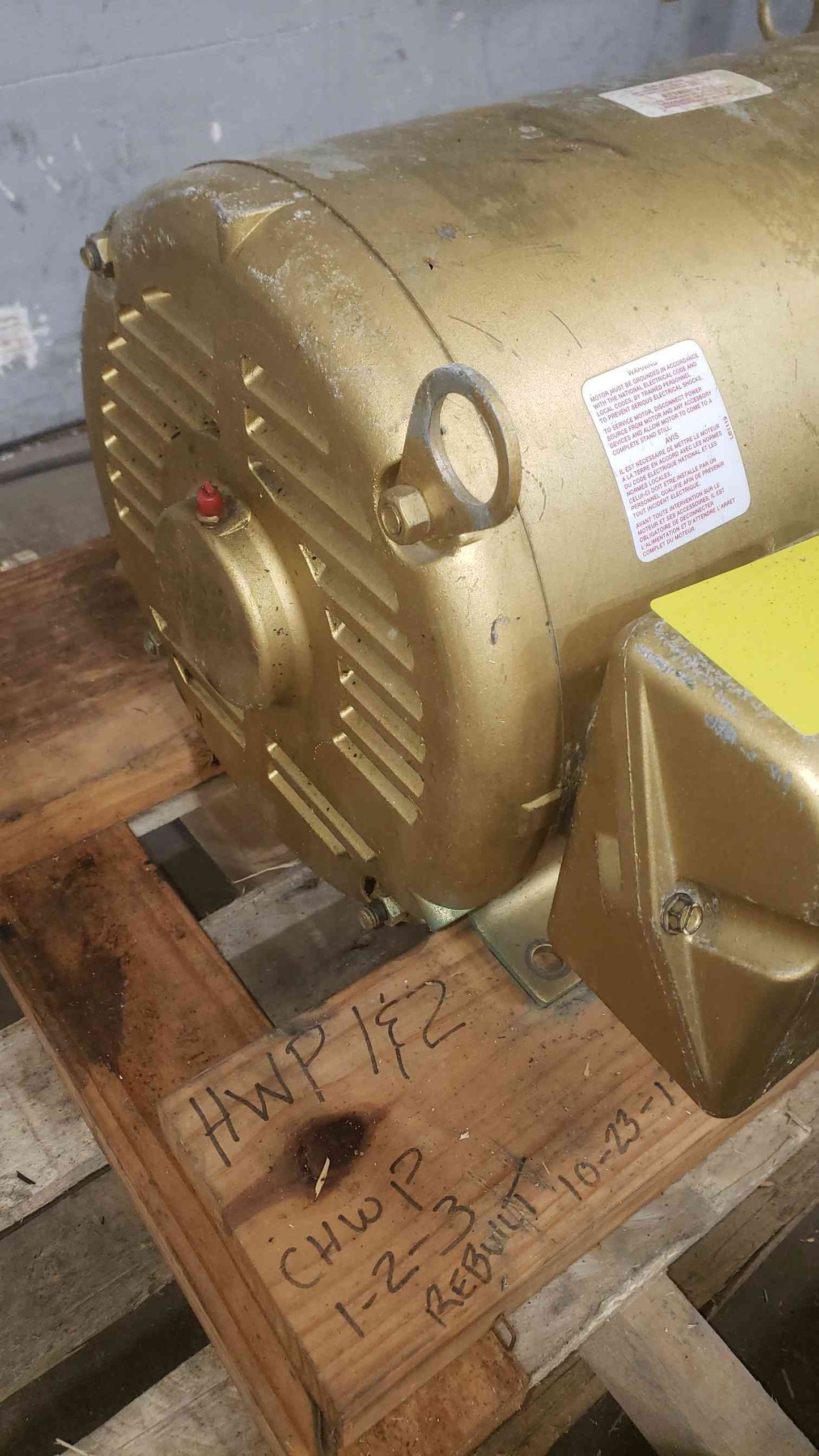 Baldor 15HP 230/460 3PH Super-E Motor EM2513T (SKU: 112613)