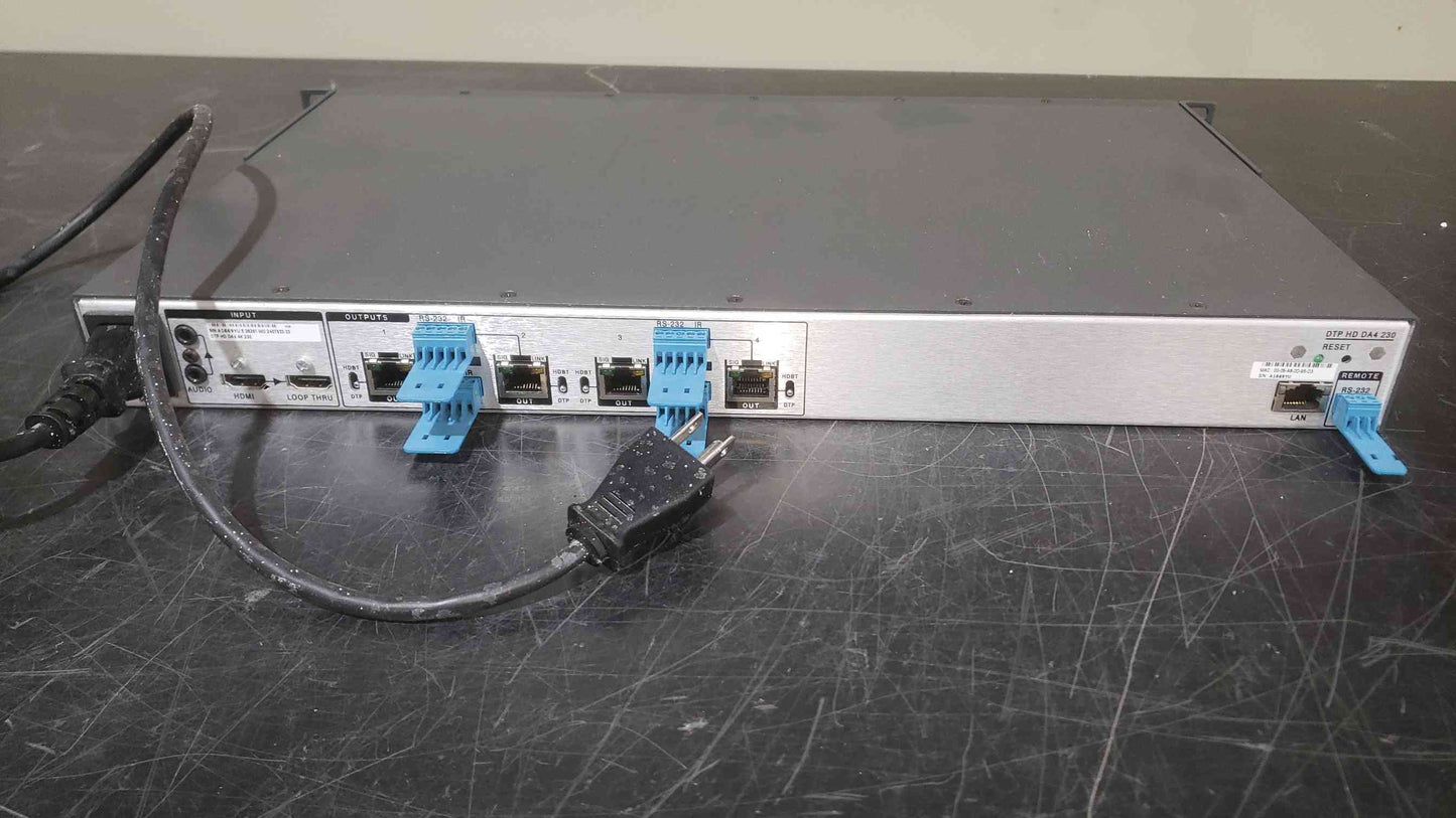Extron DTP HD DA4 Series DTP Distribution Amplifier (SKU: 112685)
