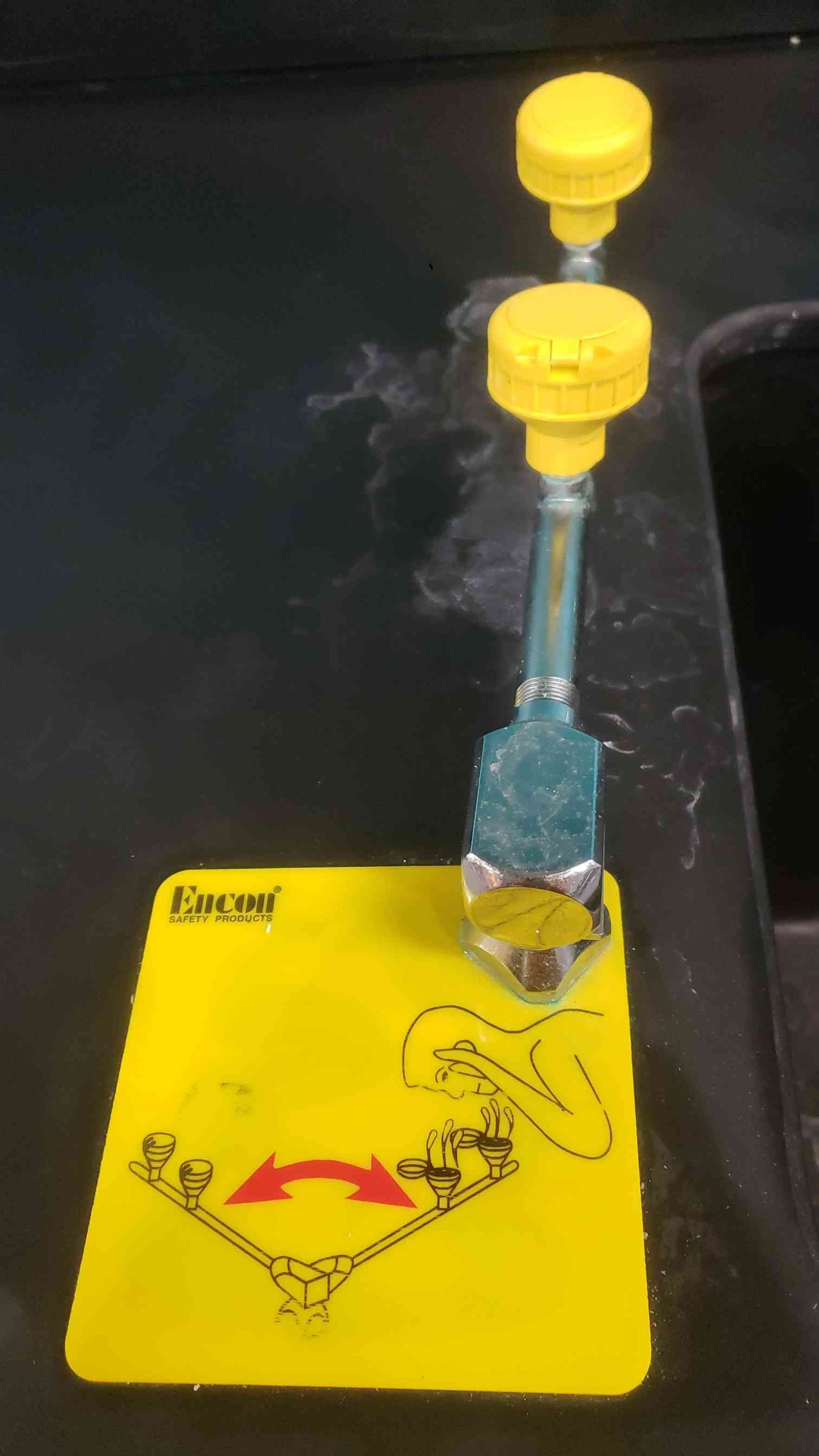 Fisher Hamilton 61" Lab Sink Bundle Faucet Eyewash & Counter Space (SKU: 113487)