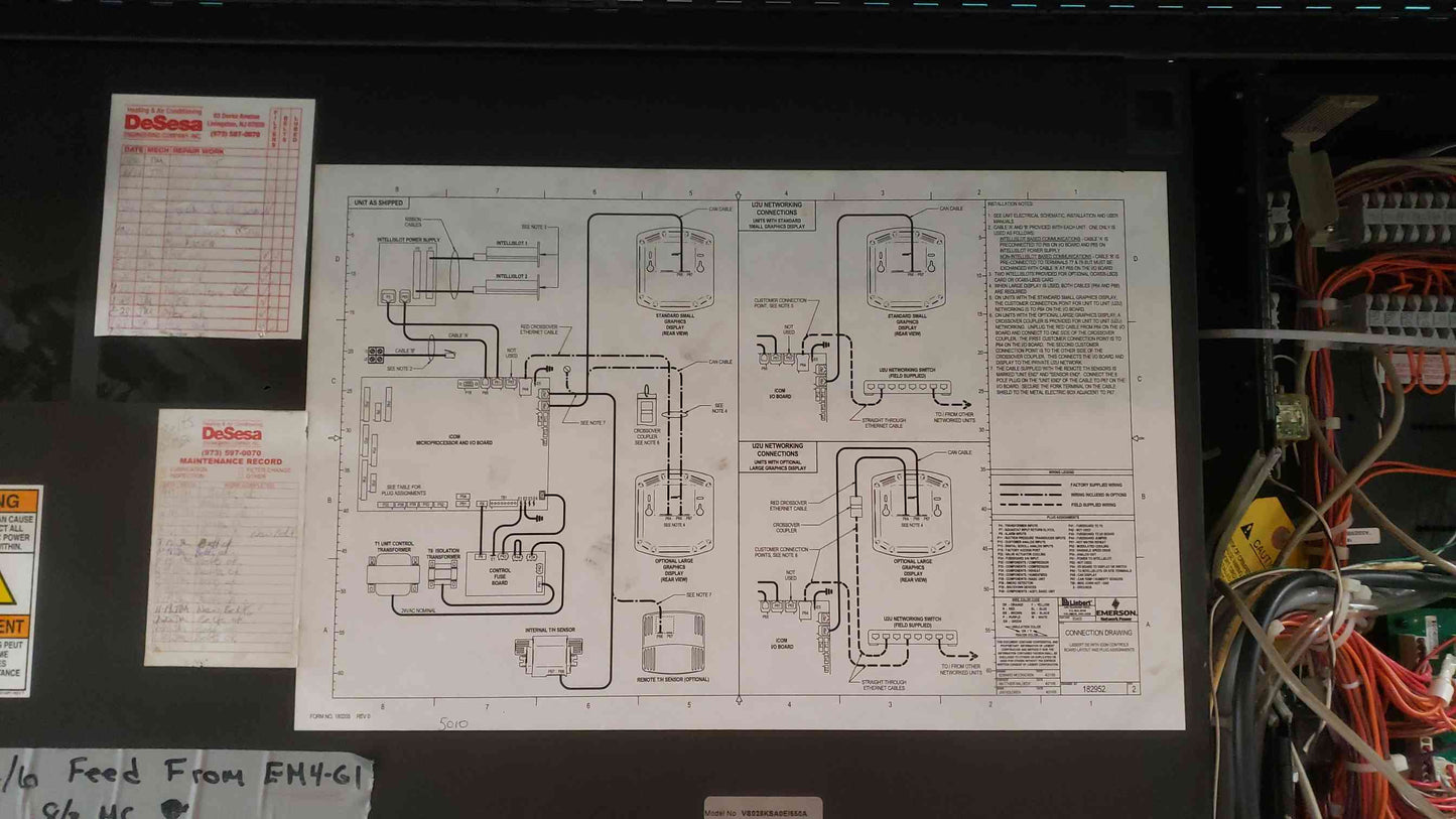 Liebert Vertiv 8 Ton Glycol 460V 3PH CRAC VS028K SA0EI650A (SKU: 113547)