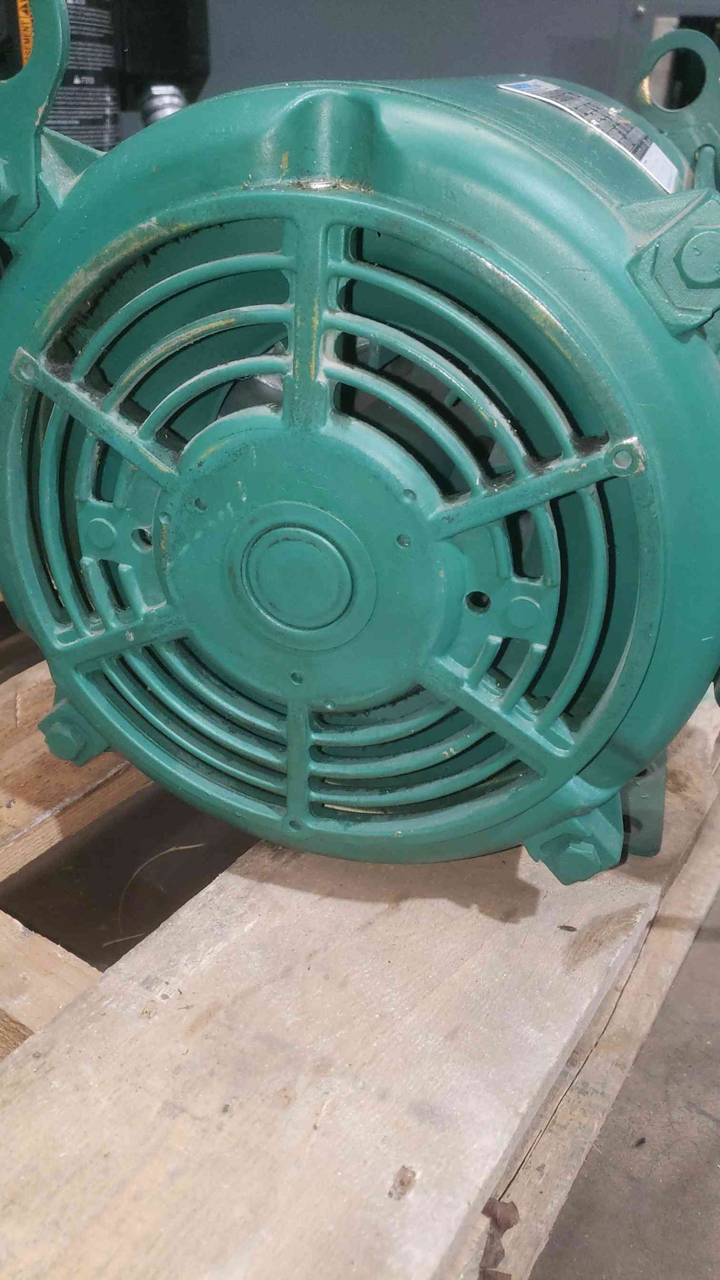 Marathon 7.5 HP 3 Phase Industrial Motor 1760 RPM 230V 460V 213T ODP Series-E Pulley