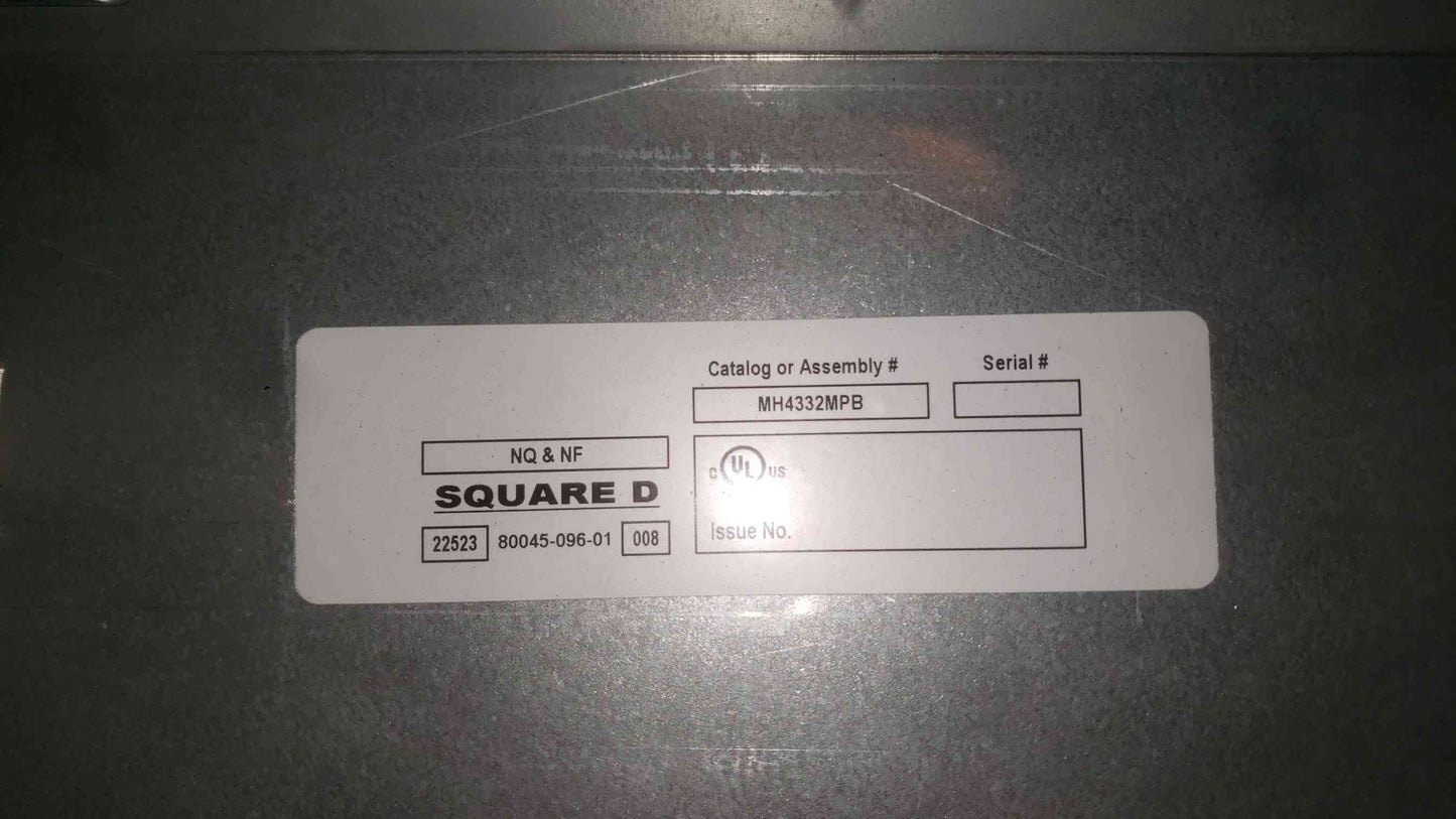 Square D PowerLink Lighting Panel NF430L2CCL 250A 22 ECB14020G3 Breakers