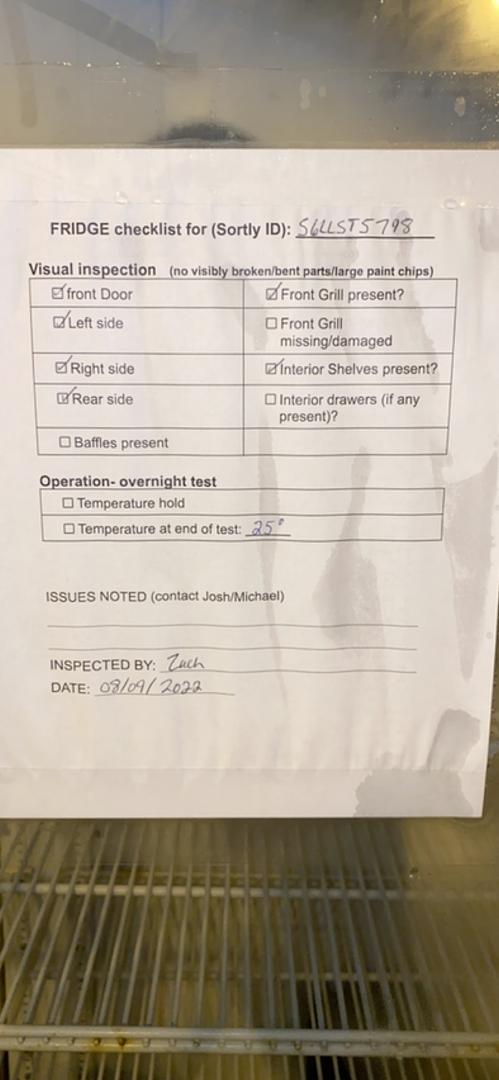 VWR Double Door Lab Refrigerator GDM-47 Tested & Working(S6LLST5798)