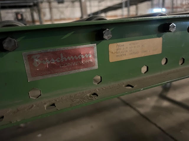 10'x2'x33" Buschman Conveyors with Legs