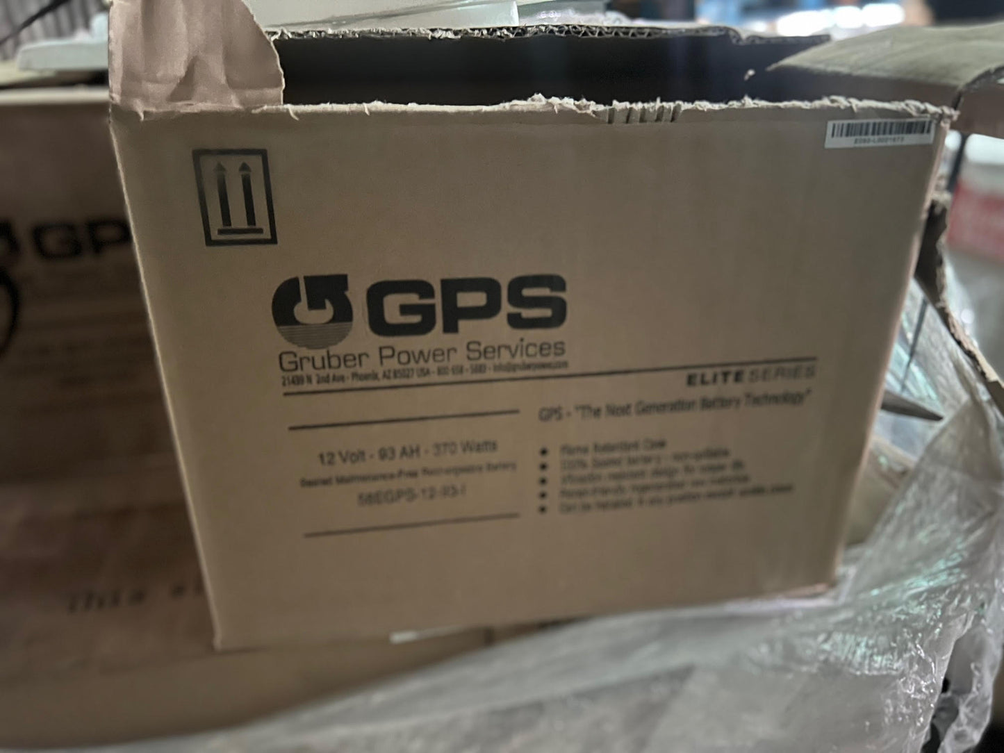 GPS LEOCH 12V 93AH 370Watt Lead Acid Battery NIB