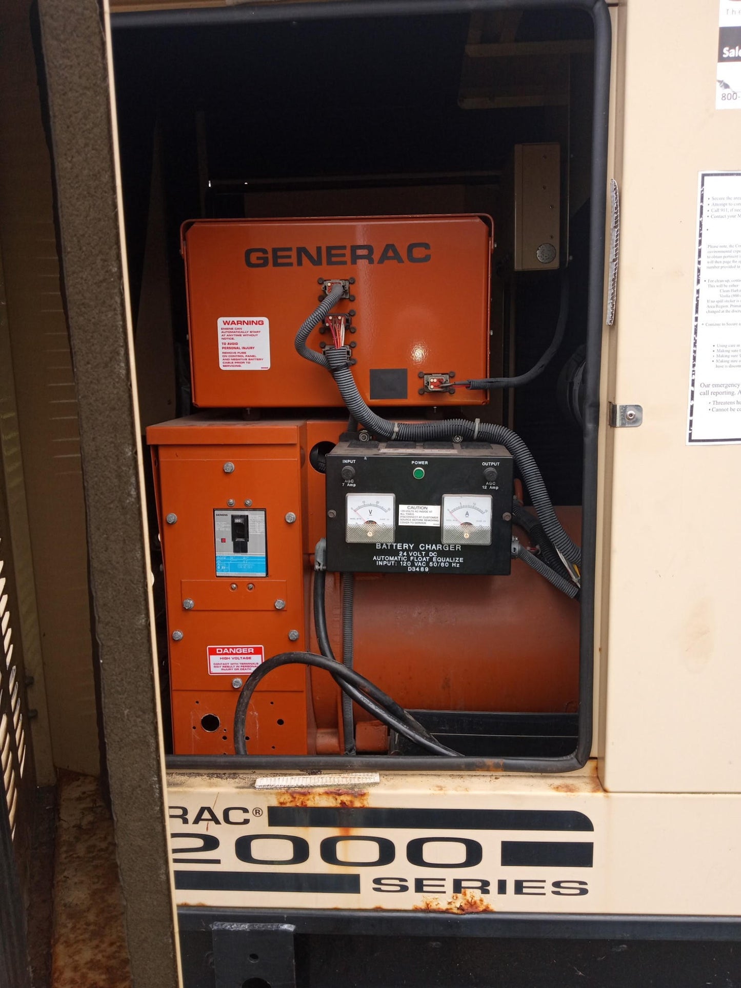 60KW Generac Mitsubishi SD060 Diesel Generator 1ph 120/240 '03 26.4Hrs. TESTED (SKU: 110688)