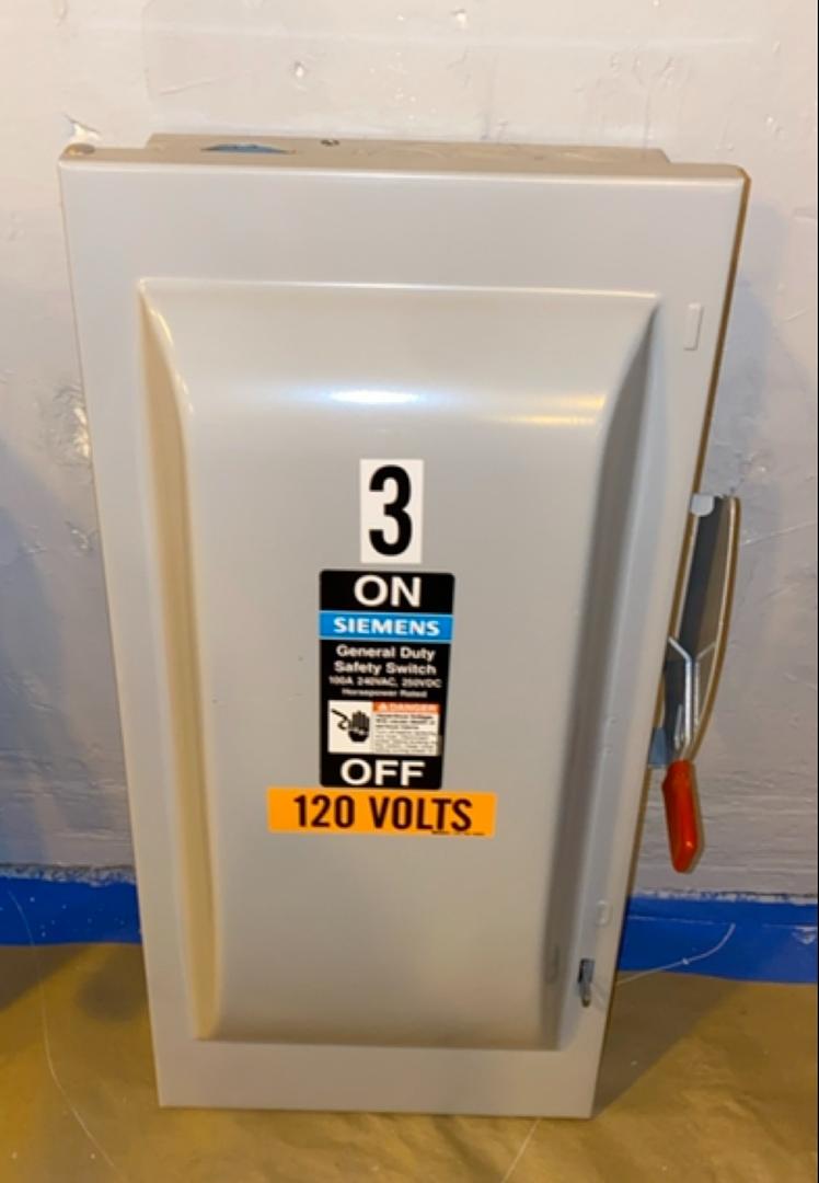 100A Siemens F Disconnect General Duty Safety Switch GF323N(S6LLST3635)